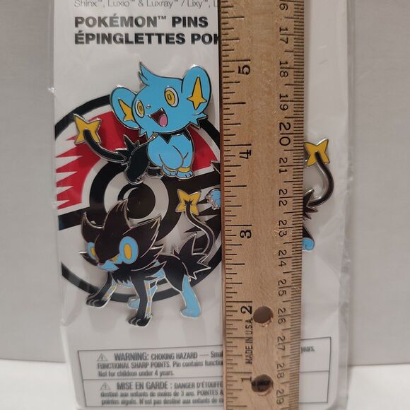 Pokemon TCG Shinx Luxio & Luxray Enamel Pins Set Official Nintendo Lapel Badges - Picture 3 of 6